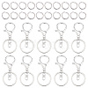 40Pcs Alloy Split Key Rings DIY-DR0001-13-1