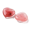 Heart Watermelon Stone Glass Palm Stones G-C134-06A-03-2