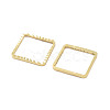 Brass Beads Frames KK-M288-01G-C-2