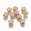 Brass Enamel Beads KK-L179-05B-1