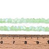 Frosted Transparent Glass Beads Strands GLAA-N054-4mm-07-4
