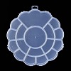 17 Grids Flower Plastic Bead Containers AJEW-YWC0001-06-1