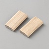 Wood Grooved Dowel Pins AJEW-WH0596-357B-2
