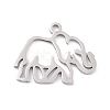 Non-Tarnish 201 Stainless Steel Pendants STAS-K003-06P-2