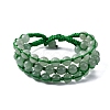 Natural Green Aventurine Round Beaded Multi-strand Bracelets for Men Women BJEW-G743-02D-4