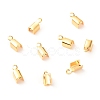 Brass Folding Crimp Ends KK-F824-111G-2