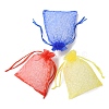 20Pcs 10 Colors Rectangle Organza Drawstring Bags CON-YW0001-31A-4