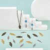 120Pcs 3 Color Alloy Pendants PALLOY-CA0002-34-4