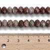 Natural Red Line Jasper Beads Strands G-Z111-A48-6