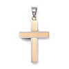 304 Stainless Steel Big Pendants STAS-H351-15GP-2