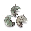 Natural Green Aventurine Tree of Life Wire Wrapped Pendants G-L520-E04-R-NF-1