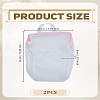 2Pcs Polyester Zipper Bags for Shoes Socks ABAG-LP0001-93A-2