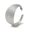 Brass Multi Lines Cuff Bangles BJEW-D039-01P-1