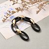Handmade Opaque Spray Painted Acrylic Cable Chains AJEW-JB00804-3