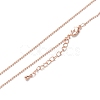 Brass Ball Chain Necklaces NJEW-K123-02RG-1