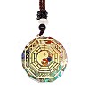 Orgonite Chakra Natural & Synthetic Mixed Stone Pendant Necklaces PZ4674-10-1