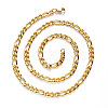 PVD Vacuum Plating 304 Stainless Steel Figaro Chain Necklaces NJEW-S420-003A-G-3
