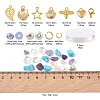 DIY Mixed Stone Chip & Glass Beads Jewelry Set Making Kit DIY-FS0002-34-3