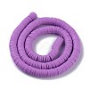 Flat Round Handmade Polymer Clay Beads CLAY-R067-8.0mm-01-3
