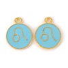 Alloy Enamel Pendants ENAM-S124-01B-16G-1