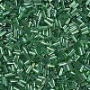 Transparent Colours Luster Glass Bugle Beads SEED-N005-001-A07-3