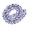 Handmade Foil Lampwork Beads Strands FOIL-T008-02C-1