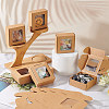 Square Foldable Creative Kraft Paper Box CON-WH0089-20B-5