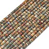 Natural Red Picasso Jasper/Polychrome Jasper Beads Strands G-P575-B10-4x1mm-2