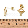 Ion Plating(IP) 304 Stainless Steel Stud Earring Findings STAS-I206-85G-3