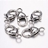 Tibetan Style Alloy Heart Lobster Claw Clasps  X-LF013Y-1