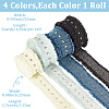 4Pcs 4 Colors Cotton Ribbon OCOR-CY0003-77-2