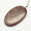 Natural Rhodonite Pendants G-G694-B-13-2