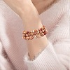 3Pcs 3 Size Natural Imperial Jasper Round Beaded Stretch Bracelets Set BJEW-SW00064-29-5