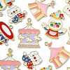 30Pcs 5 Styles Circus Theme Alloy Enamel Pendants ENAM-CJ0004-78-3