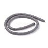 Flat Round Handmade Polymer Clay Beads CLAY-R067-6.0mm-41-3