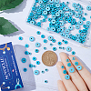 3 Strands 3 Sizes Dyed Synthetic Turquoise Dyed Beads Strands TURQ-SC0001-16-3