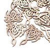 Undyed Wood Big Pendants X-WOOD-T008-26-1