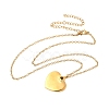 304 Stainless Steel Pendant Necklaces for Women NJEW-U040-02C-G-4