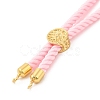 Twisted Nylon Cord Silder Bracelets DIY-B066-03G-06-2