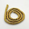 Electroplate Non-magnetic Synthetic Hematite Rondelle Beads Strands G-J216B-06-2