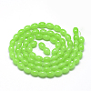 Baking Paint Glass Beads Strands X-DGLA-S115-8x6mm-Y09-2