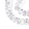 Electroplate Transparent Glass Beads Strands EGLA-N022-09A-B11-3