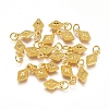 Electroplated Alloy Charms PALLOY-G267-13G-1