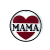 DIY Mother's Day Theme Flat Round Pendant Silicone Molds SIMO-H010-02B-1