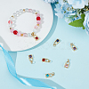 15Pcs 5 Colors Real 18K Gold Plated Brass Micro Pave Cubic Zirconia Charms ZIRC-BBC0002-32-4