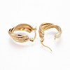 Ion Plating(IP) 304 Stainless Steel Triple Hoop Earrings EJEW-P176-01G-2