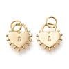 Brass Pendants ZIRC-I044-55G-1