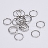 Tarnish Resistant 304 Stainless Steel Split Rings STAS-N015-11-8x0.6mm-2