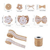 Handmade Imitation Hemp Costume Accessories with Imitation Pearl DIY-NB0002-29-2