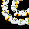 Handmade Porcelain Ceramic Beads Strands PORC-S502-045C-3